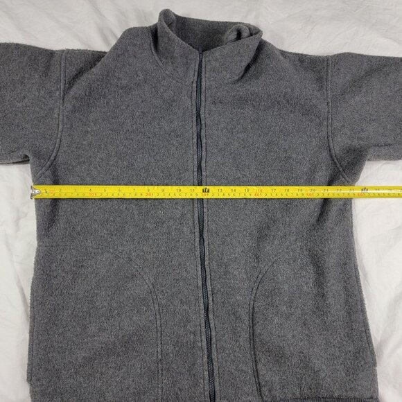 Polar Fleece By Malden Adults Medium Gray Full Zip Sweater Winter Warm Casual - Picture 5 of 8